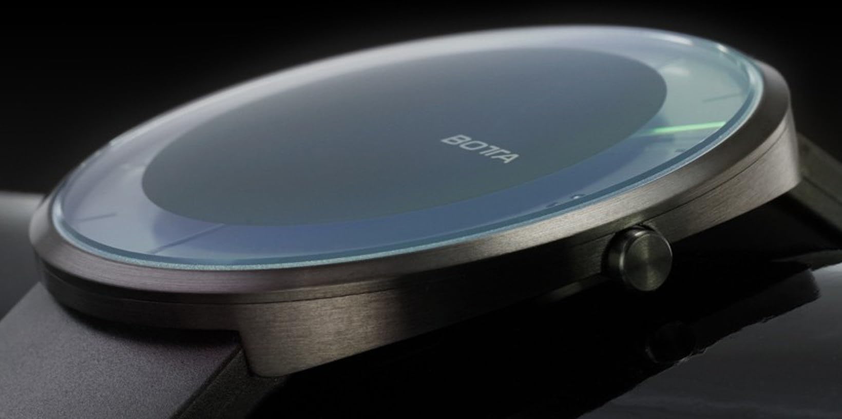 botta Zegarek z jedną wskazówką męski szwajcarski mechanizm kwarcowy ze skórzaną bransoletką NOVA (40 mm)