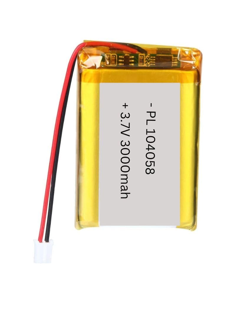 Besomi Electronics Lithium Polymer Battery, 3.7V, 3000mAh, Rechargeable, High-Capacity, for Portable Electronics