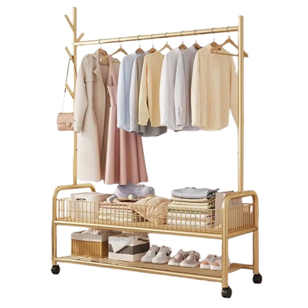 Portant à vêtements portable idéal pour organiser la chambre à coucher