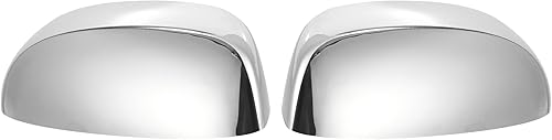 X AUTOHAUX 2 piezas de repuesto de tapa de espejo superior cromadas para Silverado Sierra 1500+2500+3500HD 2007-2013 Tahoe Suburban Avalanche