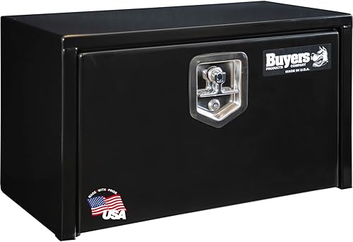 Miniatura 20 de Buyers Products 1702303 Caja de Herramientas de Acero Negro para Debajo de la Carrocería de Camión – 18 x 18 x 30 Pulgadas Caja de Trabajo de