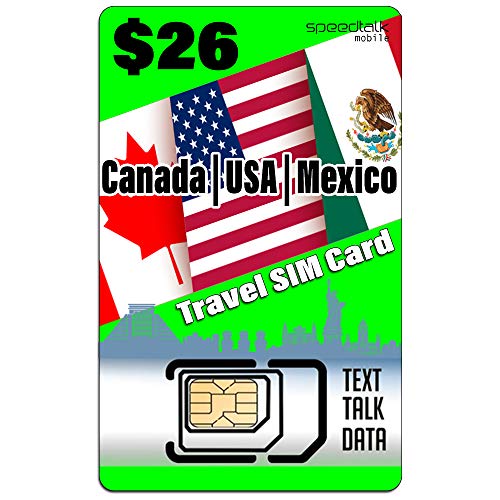 Speedtalk Mobile Travel Sim Card | Text & Data | Compatible With Unlocked 5G 4G Lte Ios Android Smart Phones | 3 In 1 Simcard - Standard Micro Nano | Usa Canada Mexico #TOP8