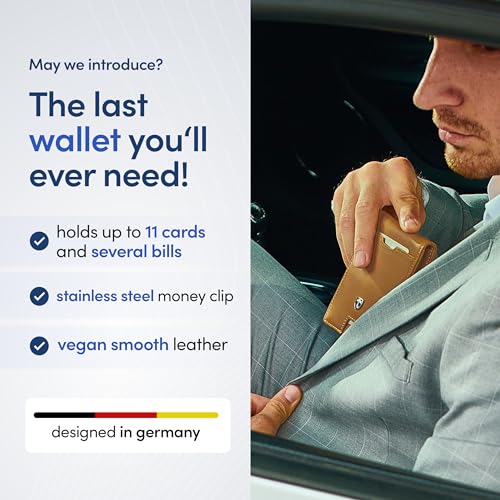 image for TRAVANDO Mens Slim Wallet with Money Clip AUSTIN RFID Blocking Bifold 