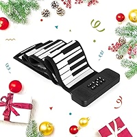 Pianoforte Roll Up 61 Tasti Portatile - Tastiera Silicone USB Per Bambini E Principianti - Foto 4