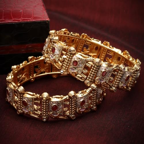 Image of Shining Diva Fashion Bangles for Women Girls Set of 2 Traditional Stylish Design