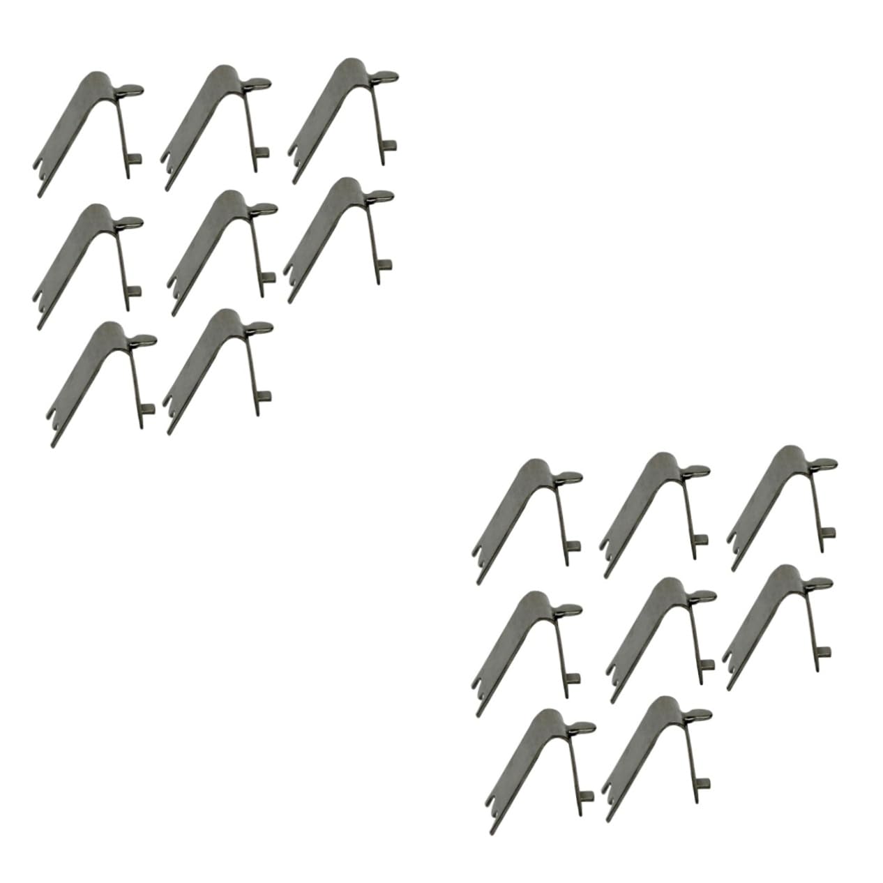 OUNONA 16 Piezas Pinzas Para Refrigerador Congelador De Clip De Estante Clips De Soporte Del Refrigerador Pinzas Para Nevera Escalera Clips Para Estante Del Refrigerador Acero Inoxidable
