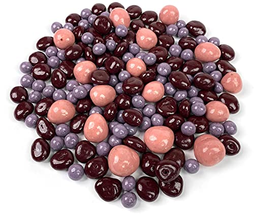 Marich Colorful Chocolate Cherries & Berries Fruit Trio, 2 lb Bag in a BlackTie Box