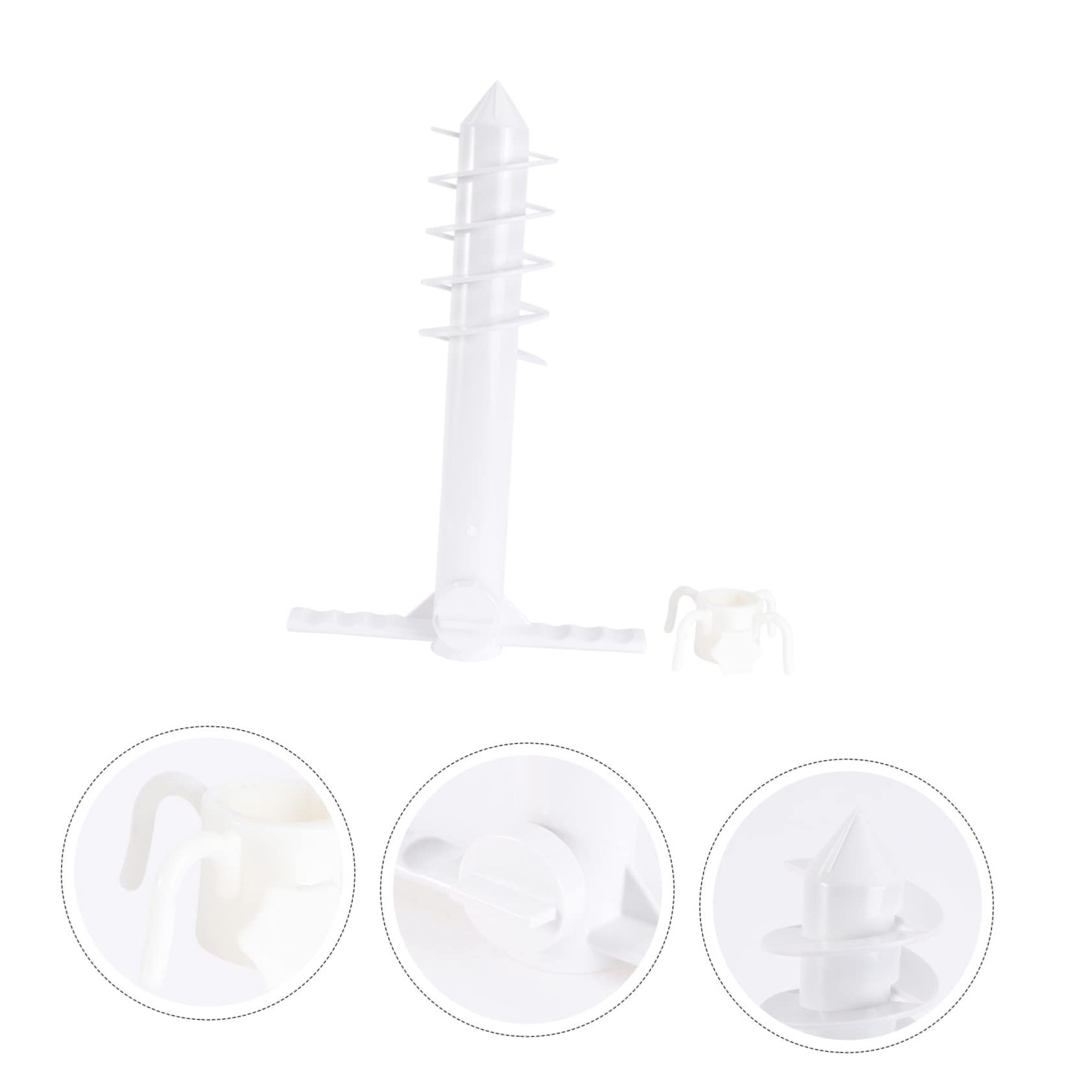 Abaodam 2 Piezas Anclaje para Sombrilla de Playa Accesorio Fijo con Plástica Abs Resistente Base Estable para Arena y Césped Fácil Instalación para Sombrillas y Toldos Playa