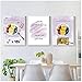 Produktbild Dlfalg Obstbild nordische Leinwand Gemälde Home Decor Brief Zitat minimalistischer Posterdruck für Wohnzimmer Restaurant Wand - 60 x 80 cm x 3 ungerahmt