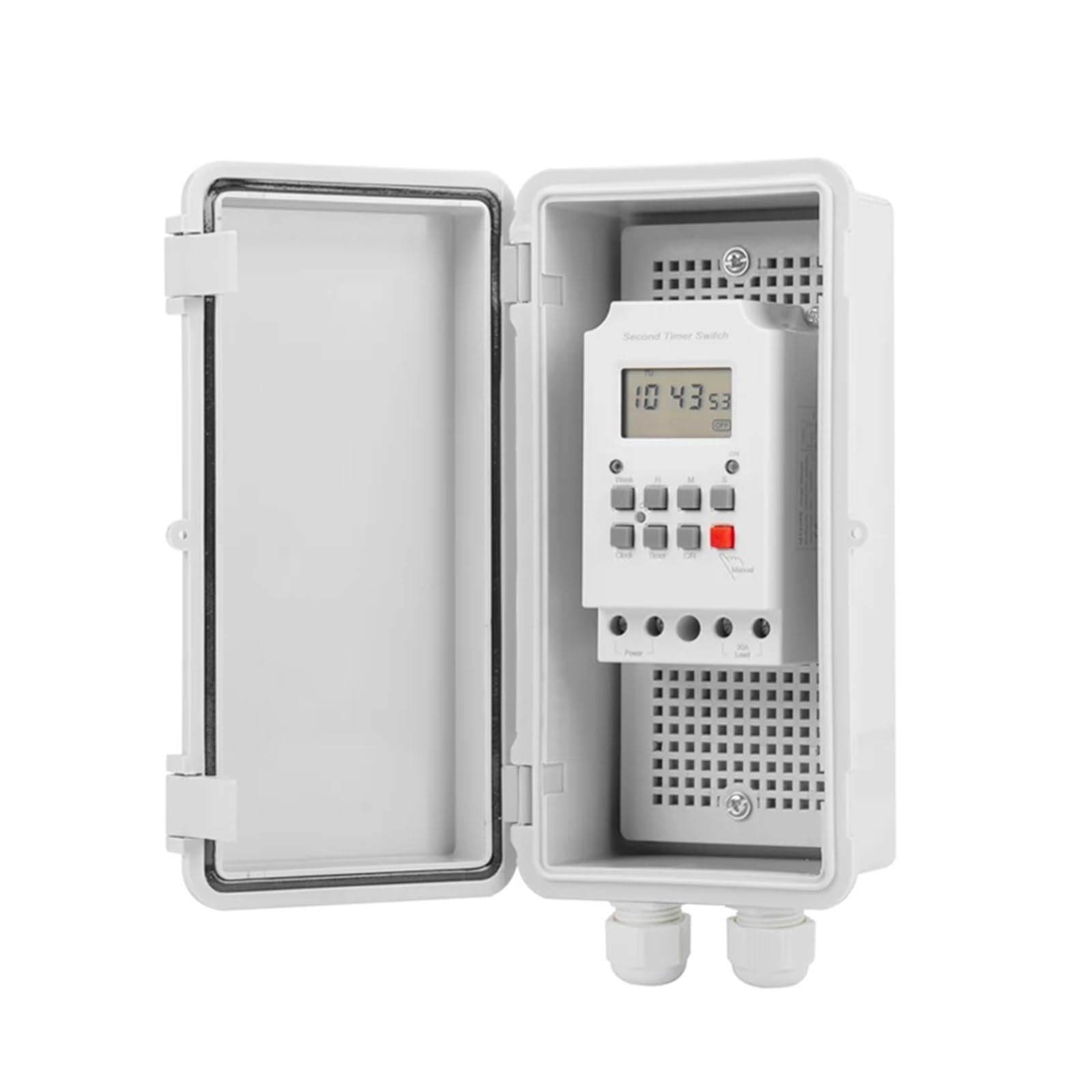 Interruttore Timer Digitale ON off 380VAC 30A 99 Volte al Giorno con IP65 Impermeabile