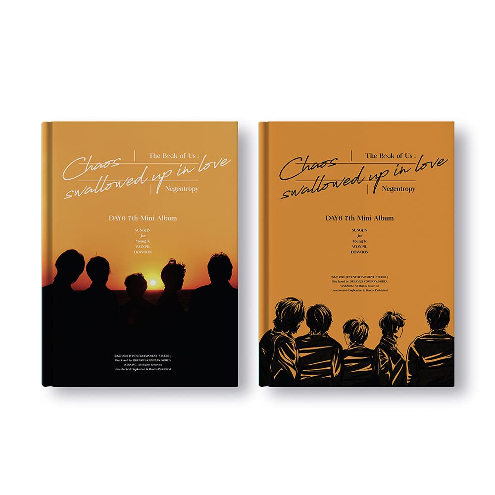 JYP Ent. DAY6 - The Book of Us : Negentropy - Chaos swallowed up in love Album+Pre-Order Benefit+Folded Poster+Extra Photocards Set (One& ver.)