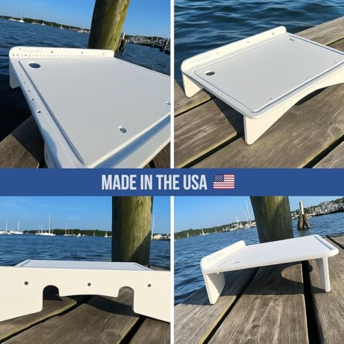 TRAPSKI Raised Fillet Cutting Board Table Mesa Elevada para filetear con ranura para jugos y mango, HDPE 1/2 pulg, 18 x 13 x 5 pulg, Blanco miniatura 6