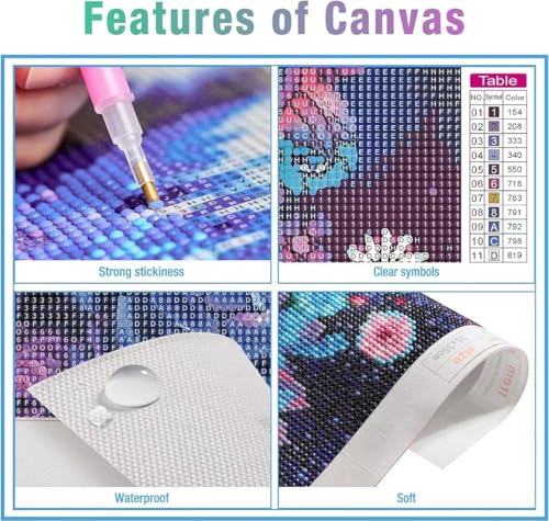 Diamond painting strass point de croix idée cadeau créatif - 5
