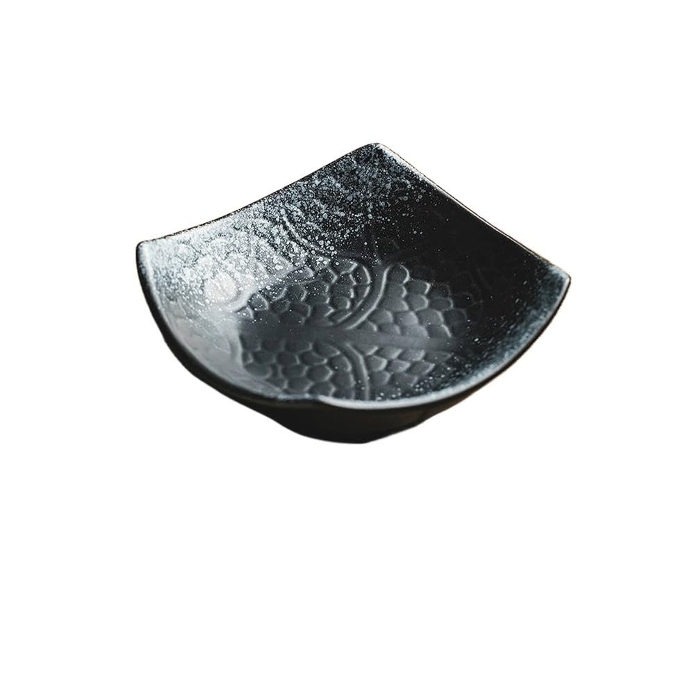 GFHTRELY Dinner Tray Small Plate Dish Bar Creative Snack Plate Commercial Ceramic Tableware Bowl Dinner Plate(C)