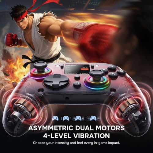 Transformers Wireless PC Gaming Controller with Interactive Screen, Red - image 8