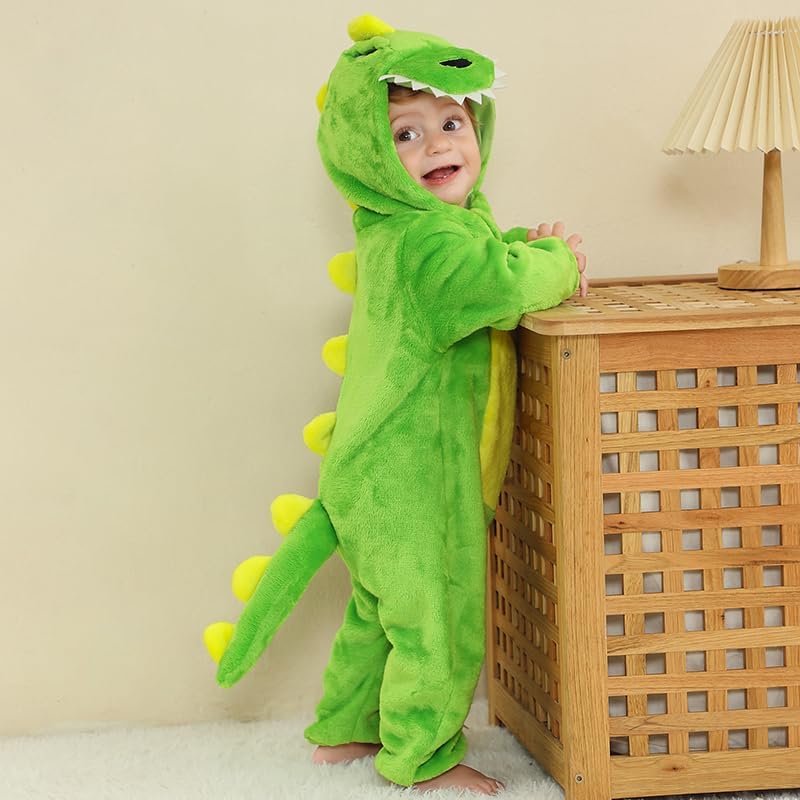 Dream cosplay Unisex Baby Costume,Baby Flannel Animal Halloween Home Clothing - Image 3