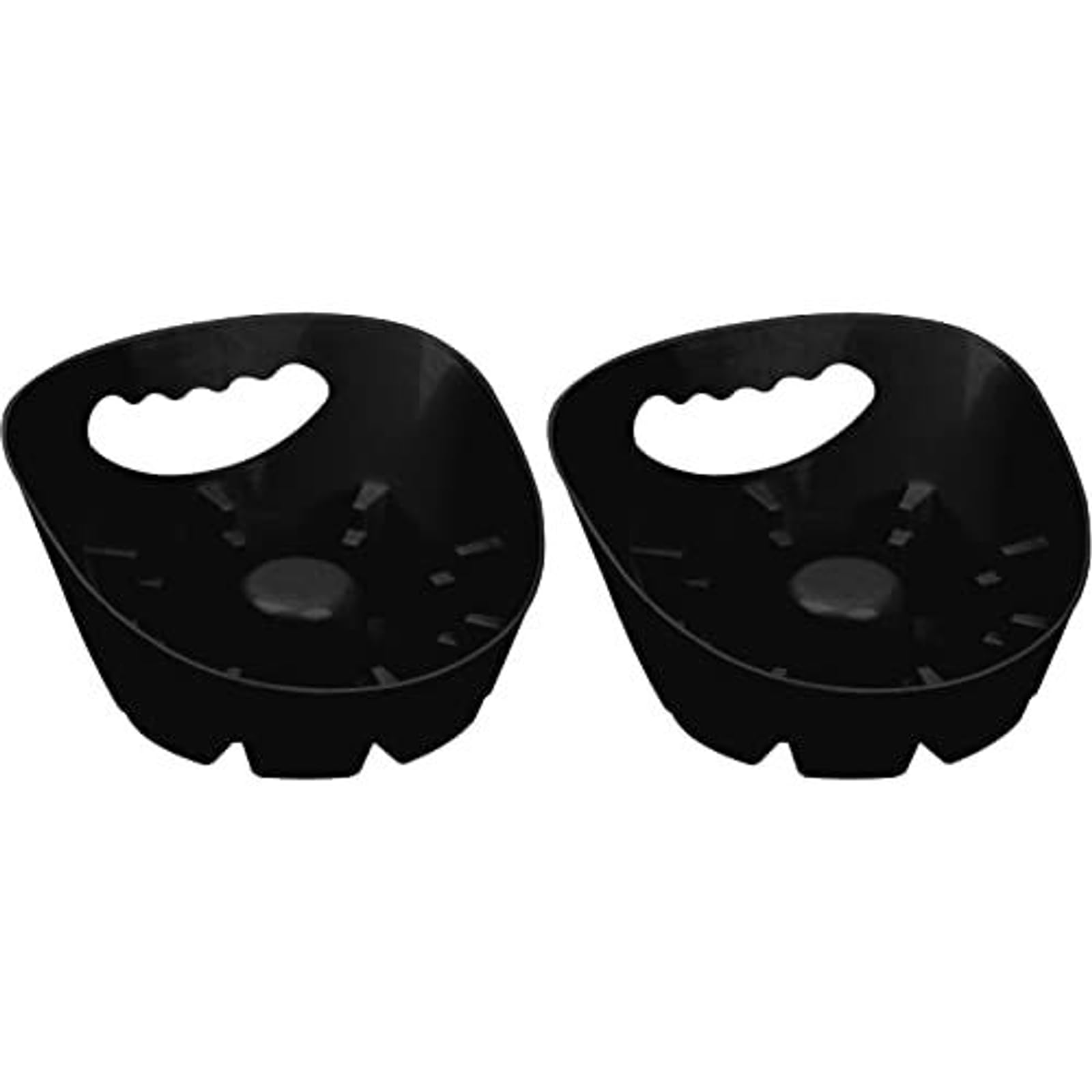 Maplefield Plunger Holder & Drip Tray - Black, Pack of 2 - Leak-Resistant Base for Toilet Plunger Holders - Quick-Dry Design for Universal Fixtures
