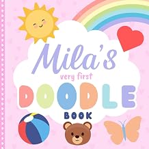 Milas very first Doodle Book A personalized coloring book for Mila from 1 year