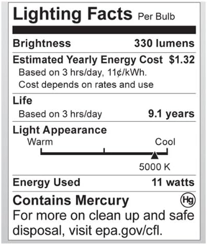 Miniatura 3 de Satco S7256 Reflector R20 de base media de 11 W, 5000 K, 120 V, equivalente a lámpara incandescente de 40 vatios