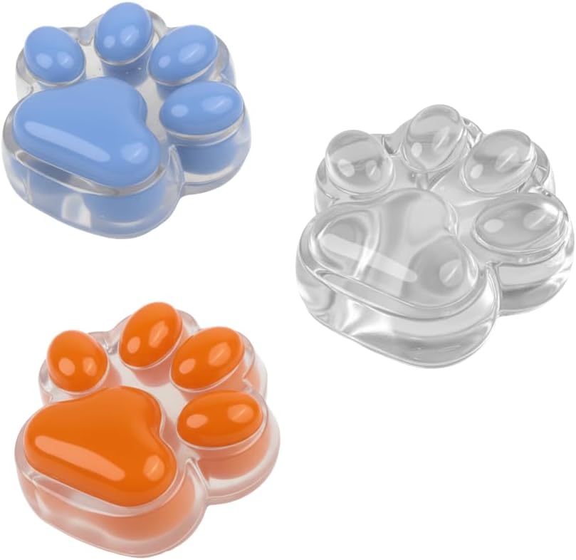 Patinha Cachorro Gato Taba Squishy Brinquedo Fidget Antistress Transparente (Colorido)