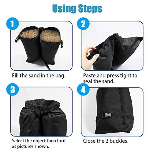 ValueHall Sacchi di Sabbia per Gazebo 4pz Sacchi