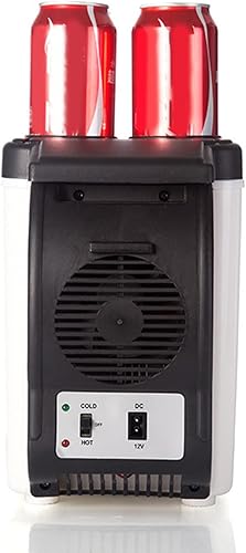 Miniatura 5 de Refrigerador portátil para automóvil de 6L, 12 V compacto de refrigeración con diseño de bajo ruido, correa de transporte para viajes automotrices,