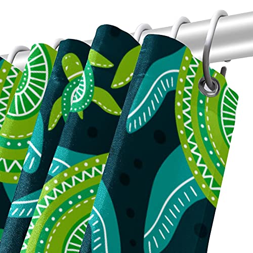Rideau de douche tortue imperméable vert océan 168 x 183 cm accessoire douche