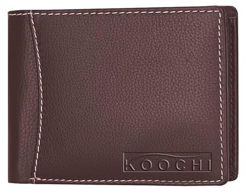 Image of Koochi Men PU Leather Wallet, Brown Colour, Pack of 1