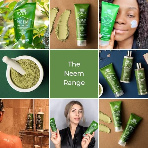 Ayumi Neem & Tea Tree Body Lotion | Oil Control Moisturiser for Oily Skin | Acne Cream with Witch Hazel | Nettle Leaf Hand Cream to Soothe Irritation | Body Moisturiser for Men & Women | 1 x 250ml - Image 5