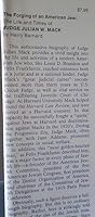 The Forging of an American Jew: The Life and Times of Judge Julian W. Mack B08GZTHWWD Book Cover