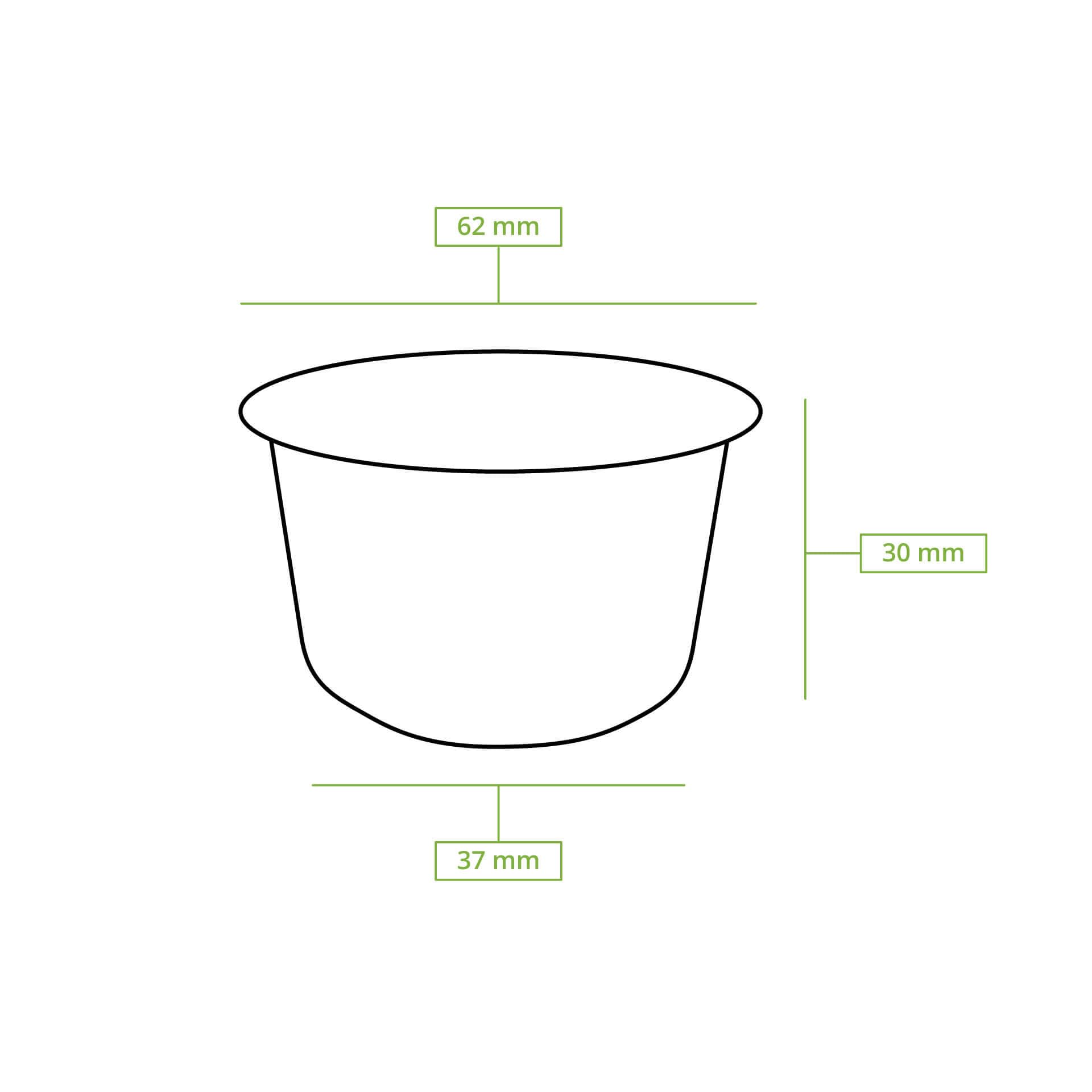 BIOZOYG Taza ecológica de caña de azúcar I 2000 piezas Vaso desechable de 50ml I taza desechable I vajillas desechables orgánicos vaso biodegradables, compostables