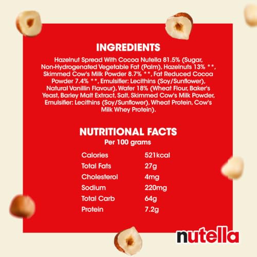 Image of Nutella B-Ready Wafer Filled, 22 g