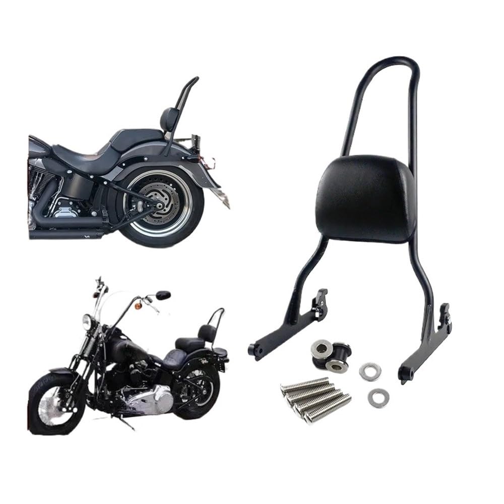 Respaldo baul Moto Respaldo De Pasajero Desmontable para Motocicleta para Softail Springer, para Custom Night Train Standard, para Fat Boy Y para Cross Bones