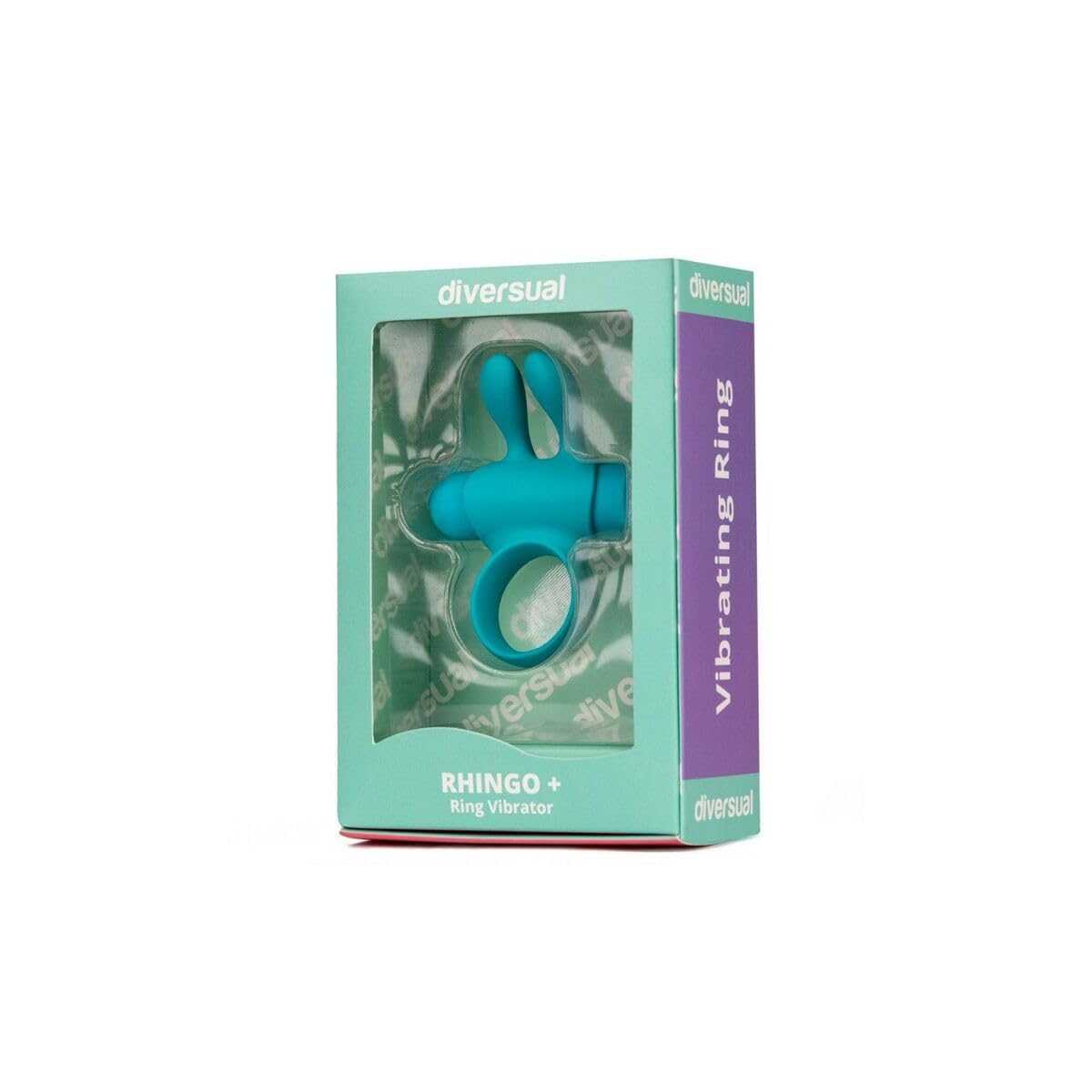 Rhingo Plus, Anillo Vibrador Hombre, Recargable USB, 5 Intensidades, 5 Modos de Vibración (Turquesa)