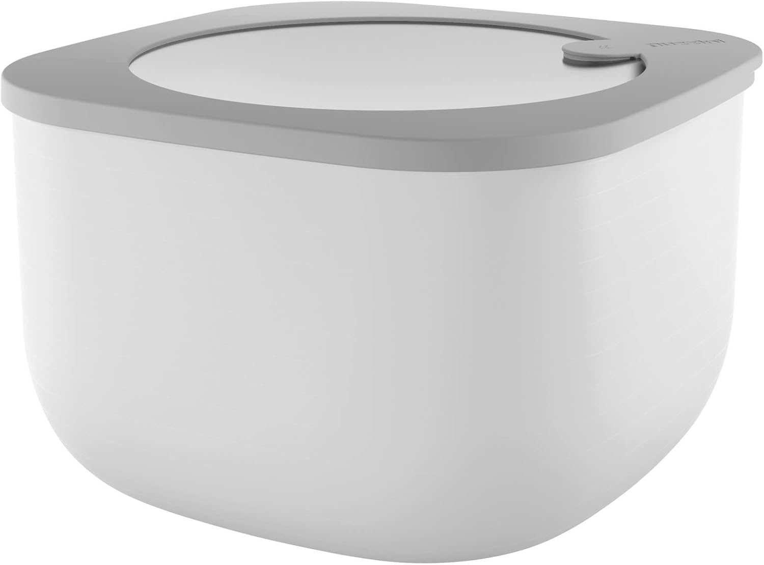 Guzzini Store&More Kitchen Active Design High Airtight Containers for Fridge/Freezer/Microwave (L), 19.5 x 19.5 x 12.3 cm, Grey (Dark Grey)