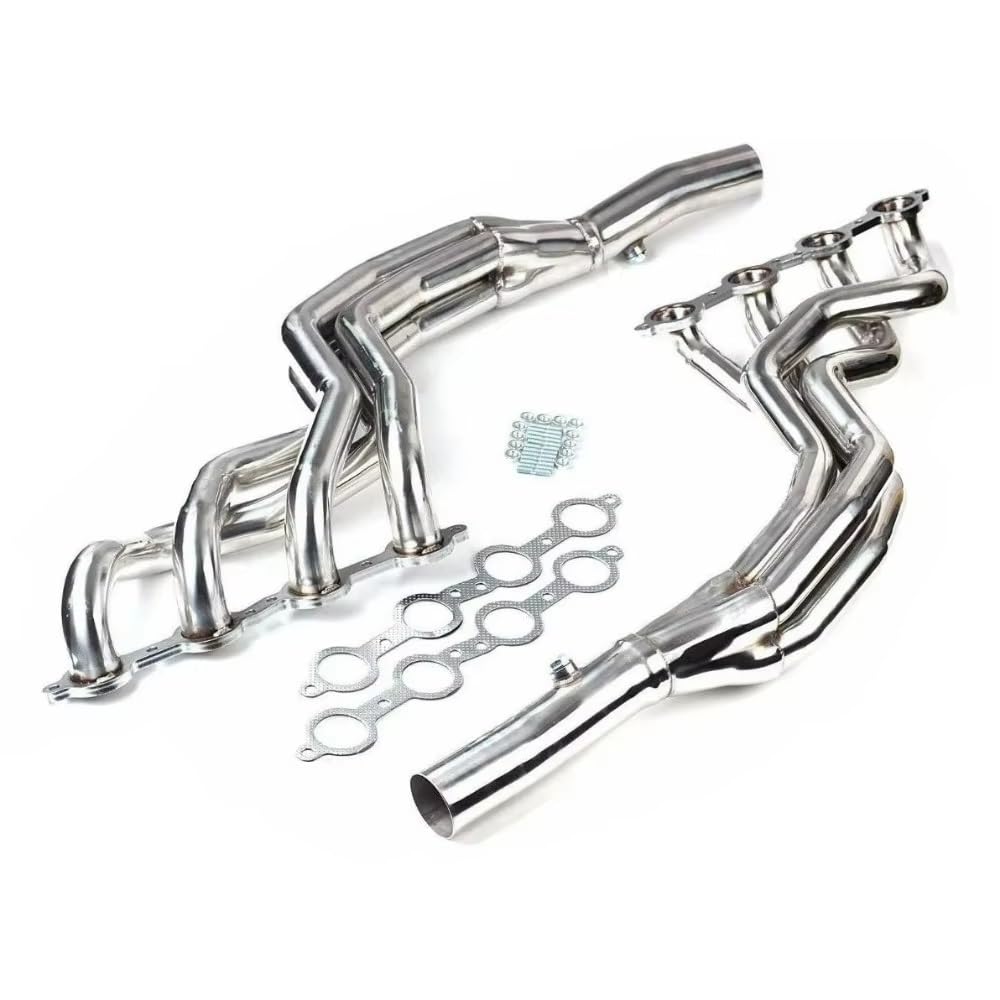 Auto- Auspuffkrümmer Für 2010–2015, Für Chevy, Für Camaro SS 6,2 L, V8, Edelstahl-Langrohr-Krümmerverteiler Auto-Auspuffrohr