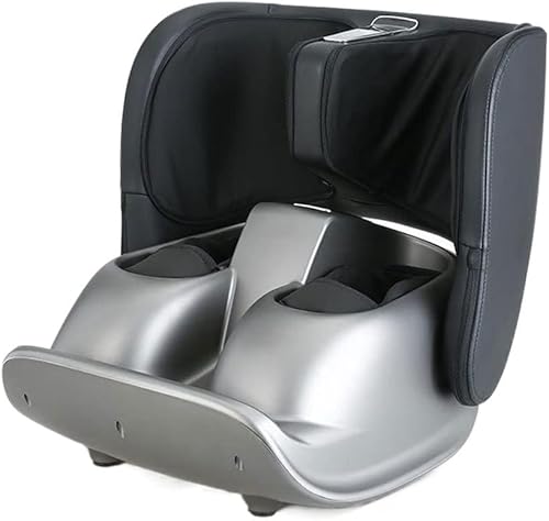 TOEWOE Masajeador de pies con calor, masajeador Shiatsu de pies y pantorrillas, masajeador de pies de amasamiento profundo para aliviar el dolor,