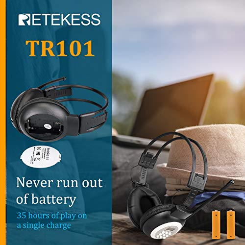Retekess Tr101 Fm Radio Headphones, Headset For Mowing, Digital Wireless Radio For Mowing, Walking, Riding, Powered By Aa Battery (Black) #TOP4