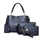 (Handtasche + Umhängetasche + Clutch + Kartenetui) kann zusammen oder separat verwendet werden. Der lange Gürtel der Haupthandtasche ist abnehmbar und verstellbar, um Ihren Komfortanforderungen gerecht zu werden. Sie können es als Top-Handtasche oder Umhängetasche verwenden