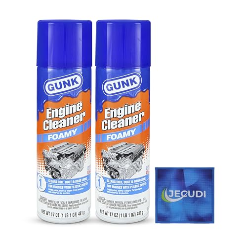 jecudi GUNK Cleaner Foam – Heavy-Duty Engine Degreaser – Removes Oil Grease and Dirt – Non-Corrosive Formula for Cars Motorcycles Trucks & Industrial Equipment – Multi Surface Engine Cleaner (2)