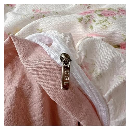Parure de lit complète avec drap et housse à volants - 7
