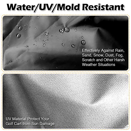 image for HOMEYA Golf Cart Cover,Waterproof Snowproof Golf Club Cover for 4 Pass