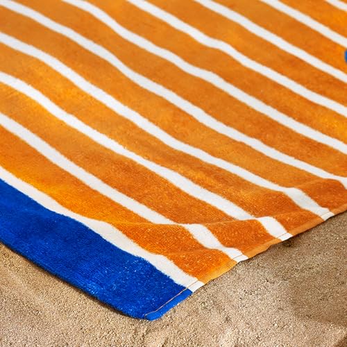 Catherine Lansfield Hot Dog Strandtuch, Baumwolle, 76 x 160 cm, Orange