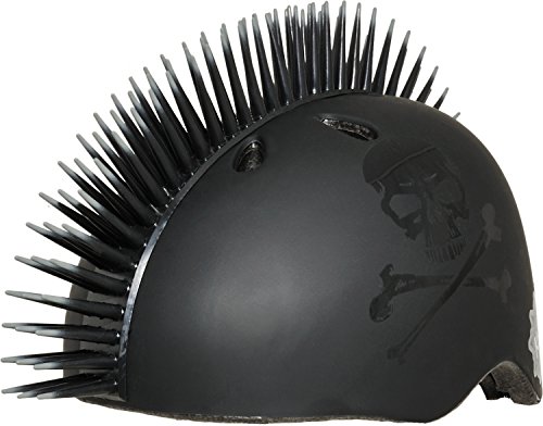 Krash Jolly Roger Mohawk Helmet, Youth 8+ Years, Black , 12.6 X 7.9 X 8.7 Inches #TOP2