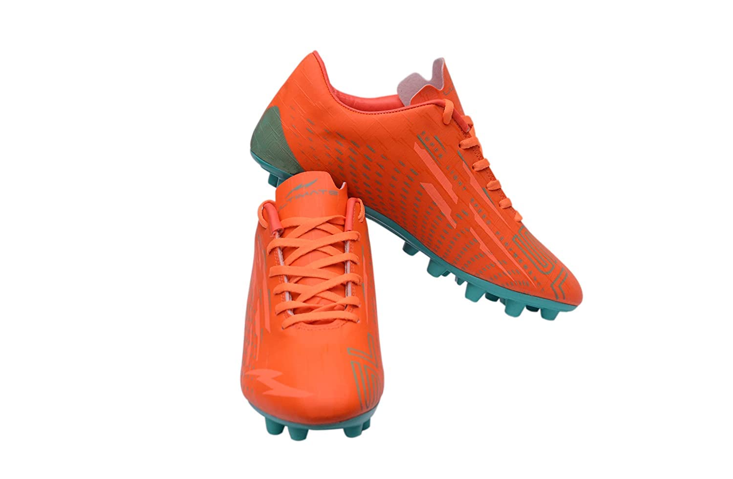 GRAFTEX Ultimate Ultra SL PU Soccer/Football Shoes for Men by Flying HIGH India (Orange S-Green-7) (B0BVJGBPL2) Amazon Price History, Amazon Price Tracker
