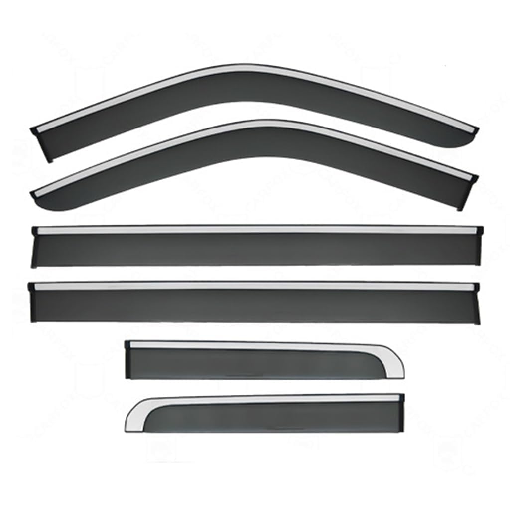 Déflecteurs de vent pour HAVAL H9 MK2 2024 2025, 4 bulles de protection pluie en polycarbonate C-Rot