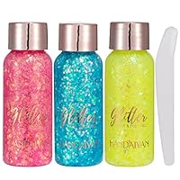 Amazon | グリッター アクリルカラージェル ボディジェル グリッター 9