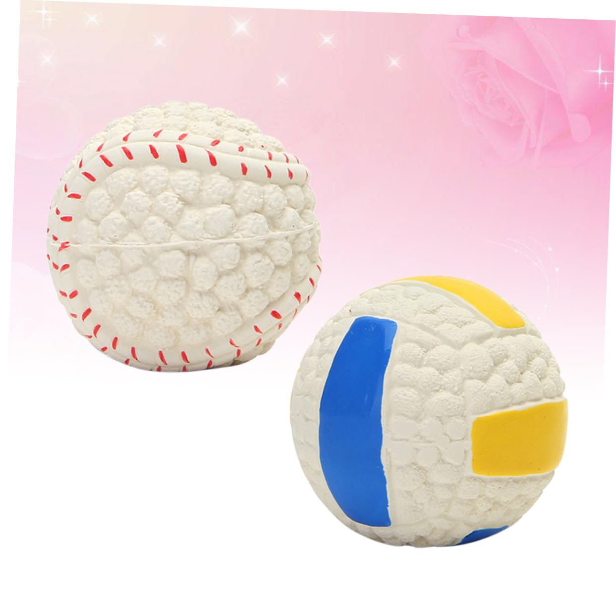 SUPVOX 4 Piezas Juguetes para Masticar Perros Juguetes de Entrenamiento para Mascotas Masticar para Perro de Pelota para Mascotas Juguete para morder vocalizar