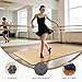 AILOOCEDI Large Tap Dance Floor Solid Bamboo Board Shock Absorption Layer Non-Slip Bottom Roll Up Portable Mat with Storage Bag for Home, Studio Indoor Outdoor Tap Practice 47.8