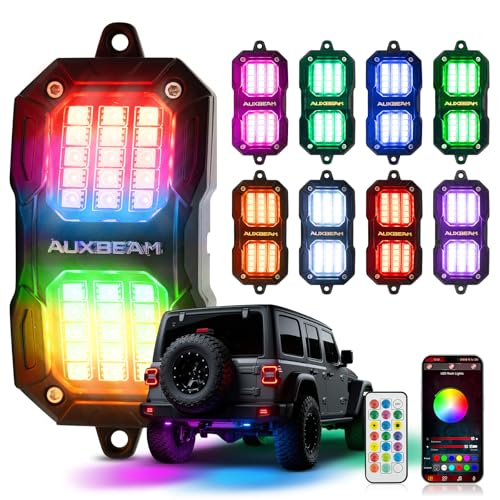 Auxbeam 8 Pods RGB Rock Lights